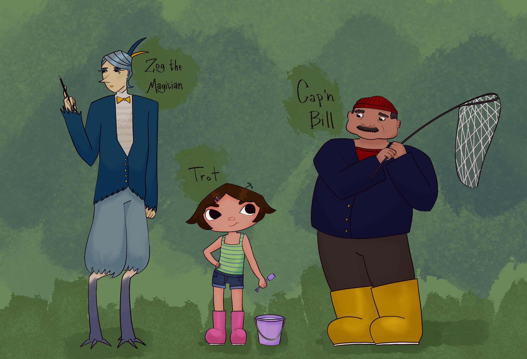 Character Designs based on Storybook 2025 Procreate