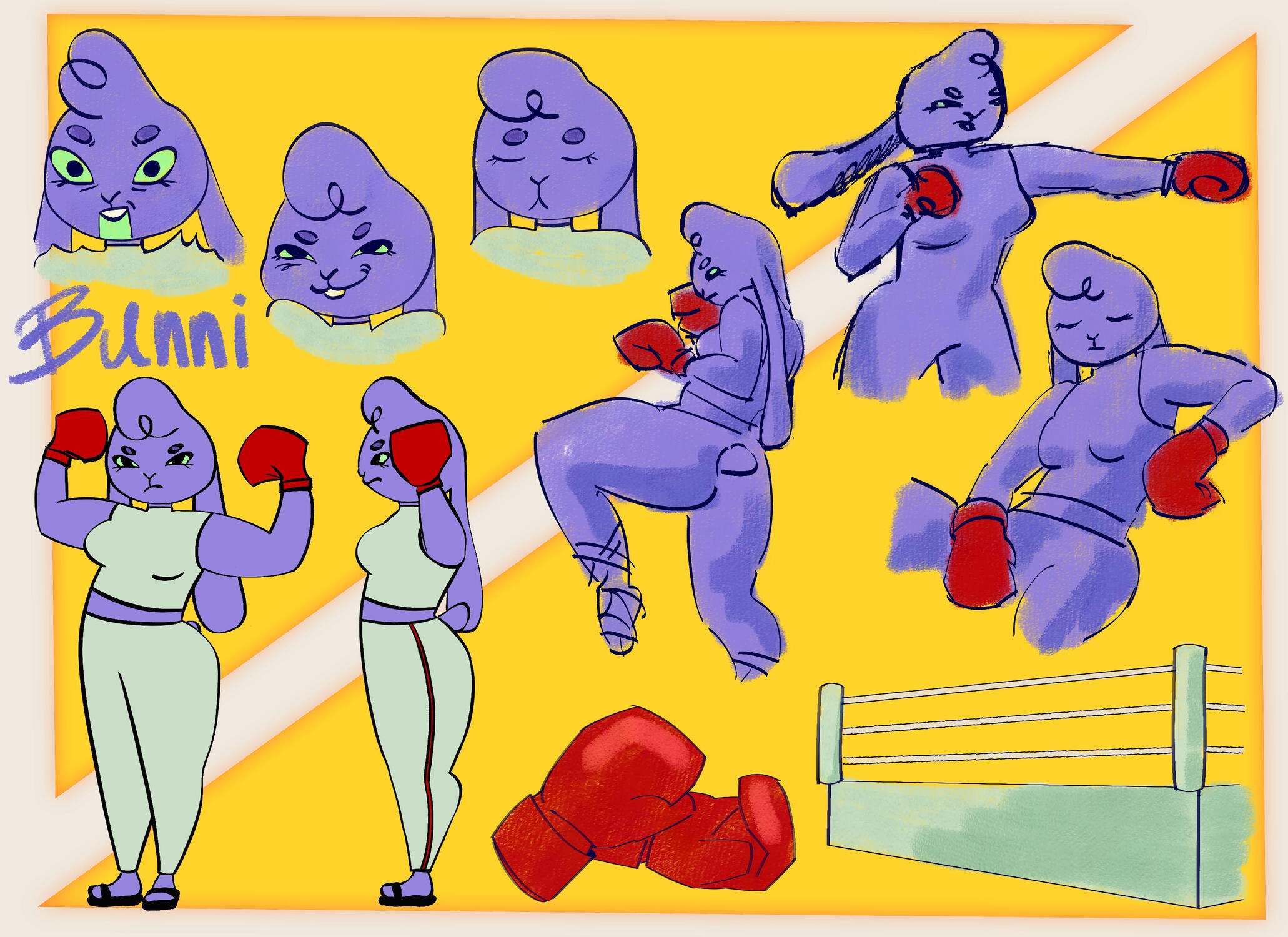 Character sheet for animation 2026 Procreate