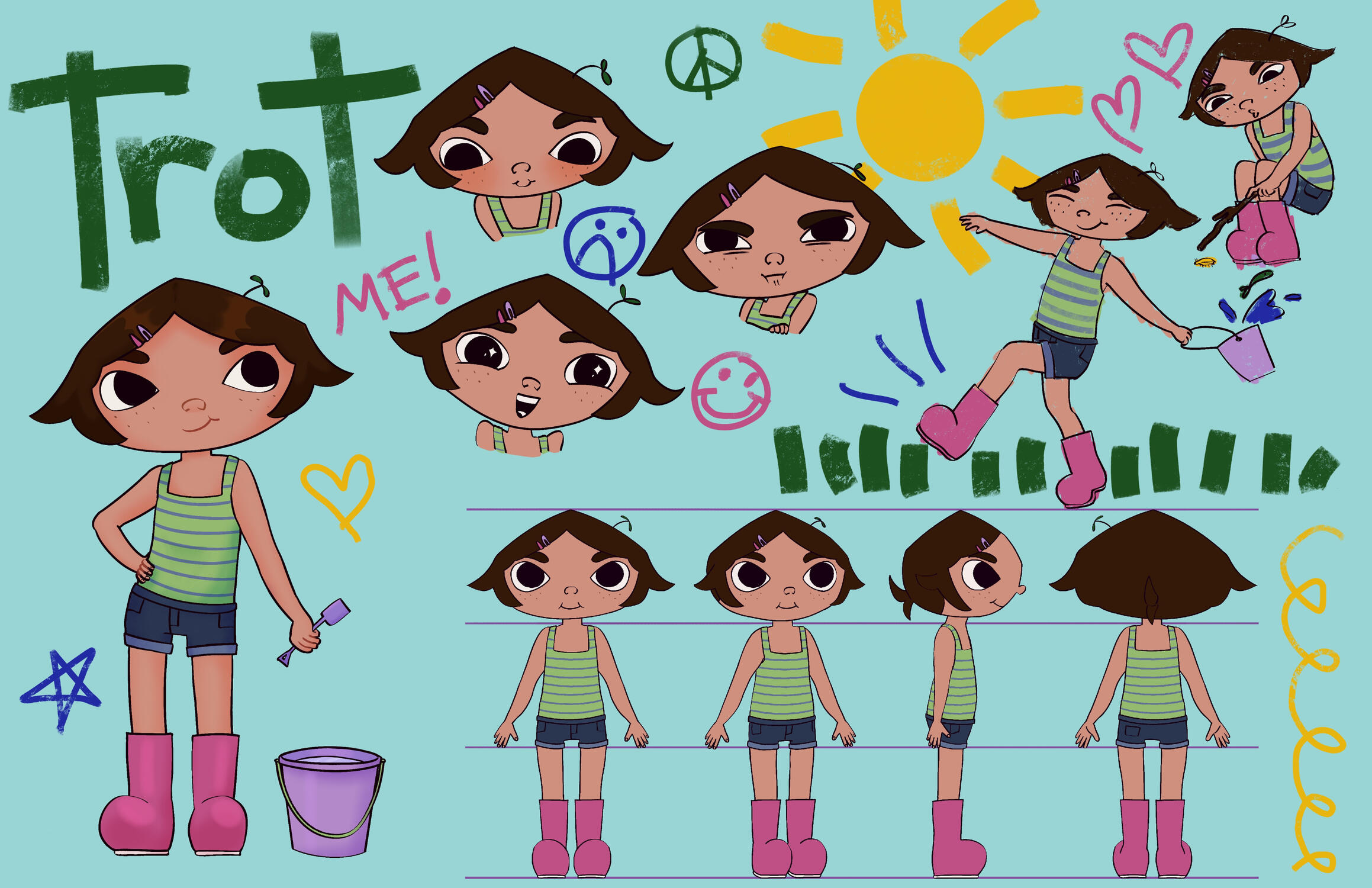 Character sheet based on storybook 2025 Procreate